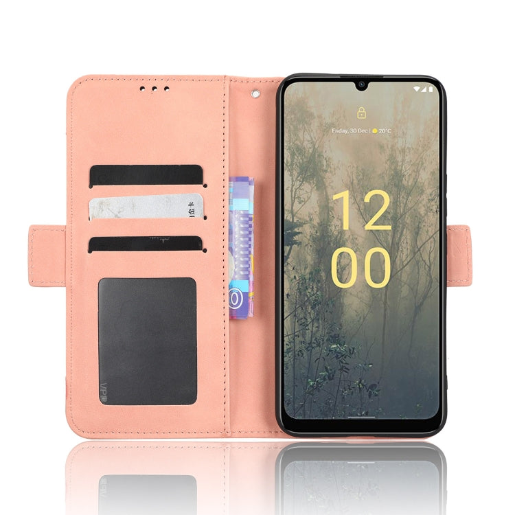 For Nokia C31 Skin Feel Calf Texture Card Slots Leather Phone Case