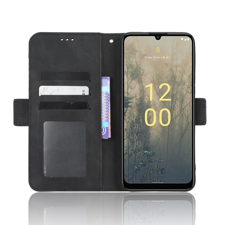 For Nokia C31 Skin Feel Calf Texture Card Slots Leather Phone Case