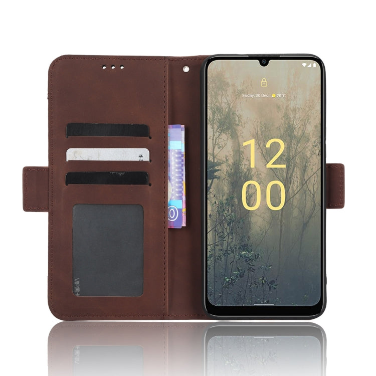 For Nokia C31 Skin Feel Calf Texture Card Slots Leather Phone Case