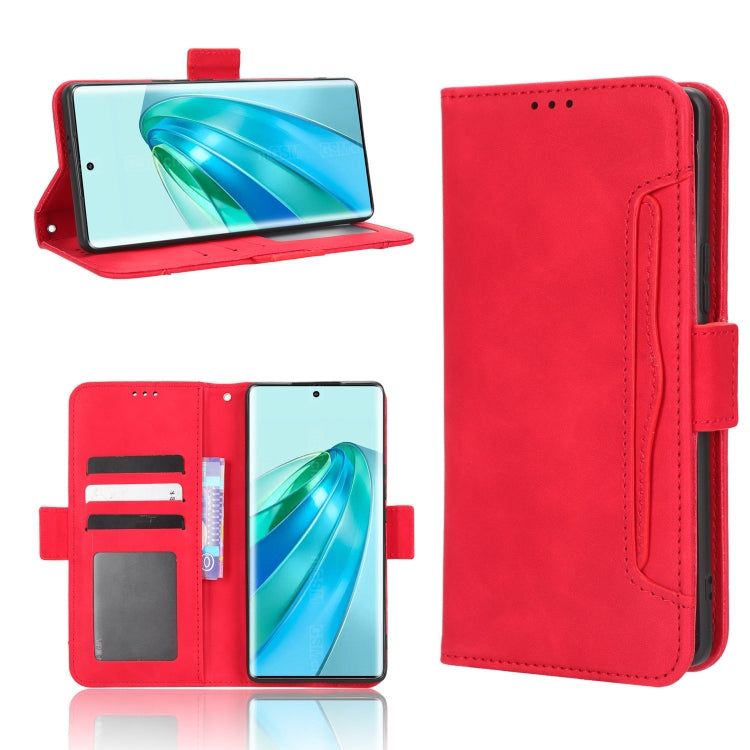 For Honor X9A / X40 / Magic5 Lite 5G Skin Feel Calf Texture Card Slots Leather Phone Case