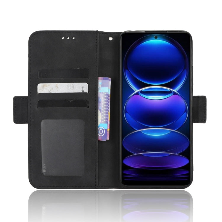 For Xiaomi Poco X5 5G / Redmi Note 12 5G Skin Feel Calf Texture Card Slots Leather Phone Case