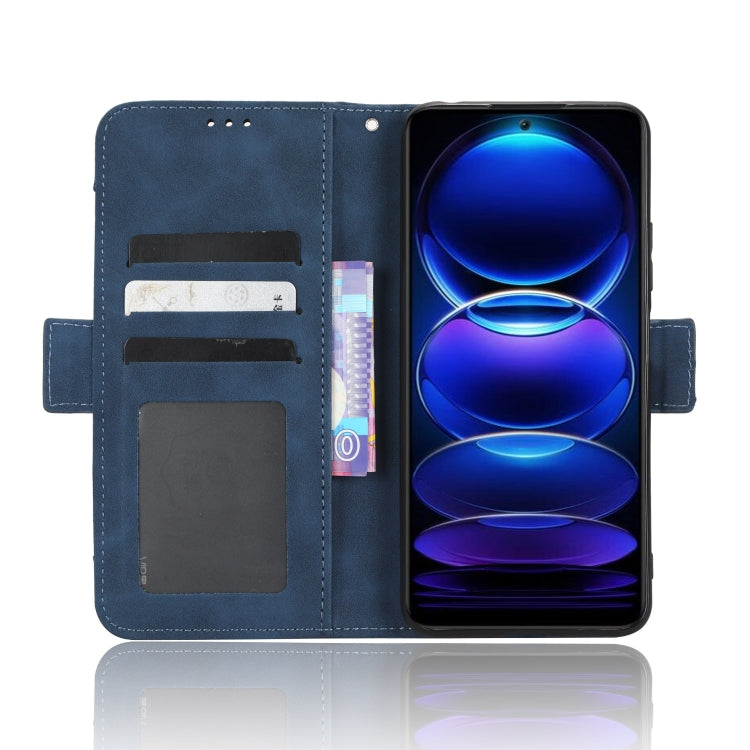 For Xiaomi Poco X5 5G / Redmi Note 12 5G Skin Feel Calf Texture Card Slots Leather Phone Case