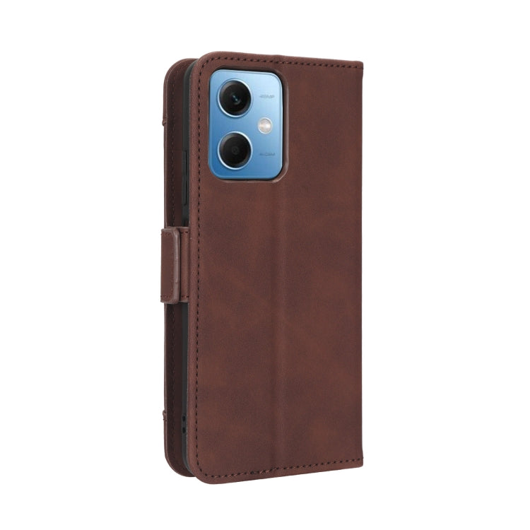 For Xiaomi Poco X5 5G / Redmi Note 12 5G Skin Feel Calf Texture Card Slots Leather Phone Case