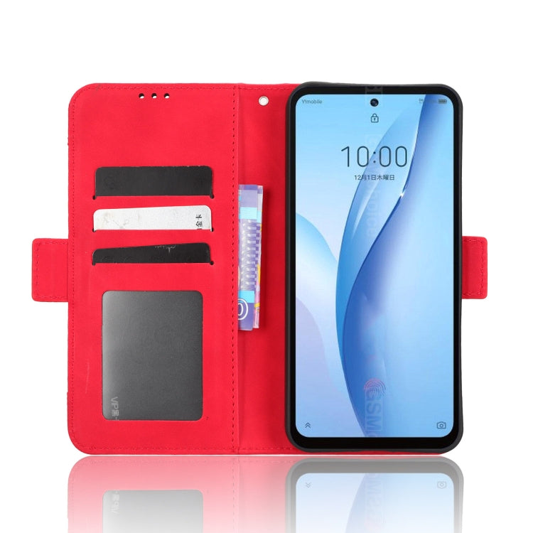 For ZTE Libero 5G III Skin Feel Calf Texture Card Slots Leather Phone Case