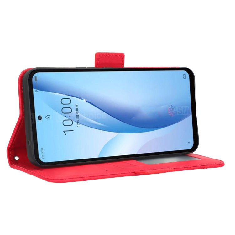 For ZTE Libero 5G III Skin Feel Calf Texture Card Slots Leather Phone Case