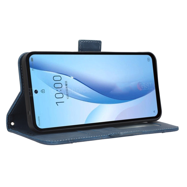 For ZTE Libero 5G III Skin Feel Calf Texture Card Slots Leather Phone Case