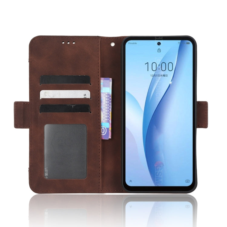 For ZTE Libero 5G III Skin Feel Calf Texture Card Slots Leather Phone Case