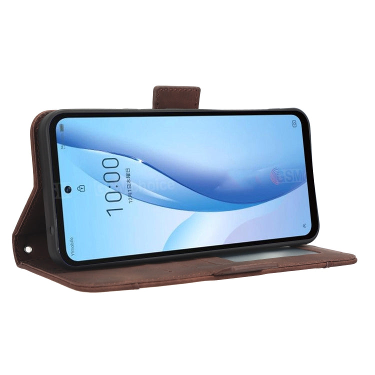 For ZTE Libero 5G III Skin Feel Calf Texture Card Slots Leather Phone Case