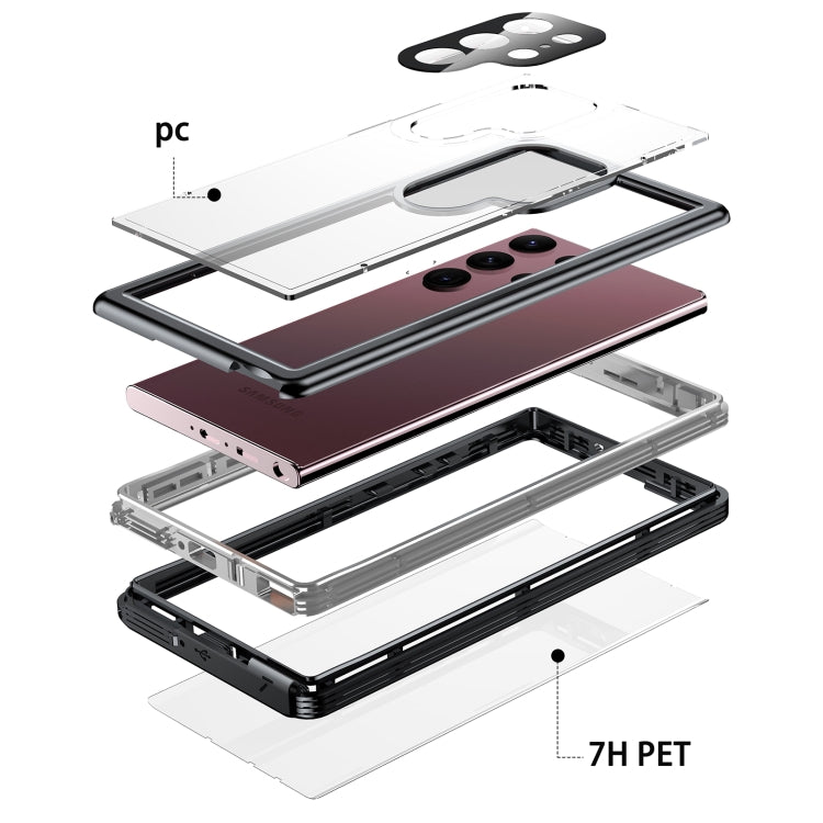 For Samsung Galaxy S23 Ultra 5G IP68 Waterproof Shockproof PC Phone Case