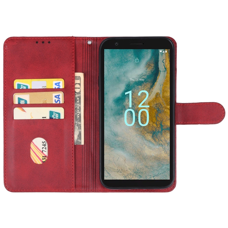 For Nokia C02 Leather Phone Case