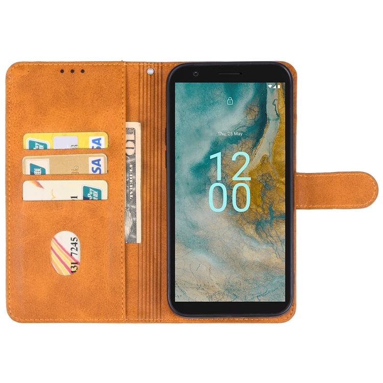 For Nokia C02 Leather Phone Case