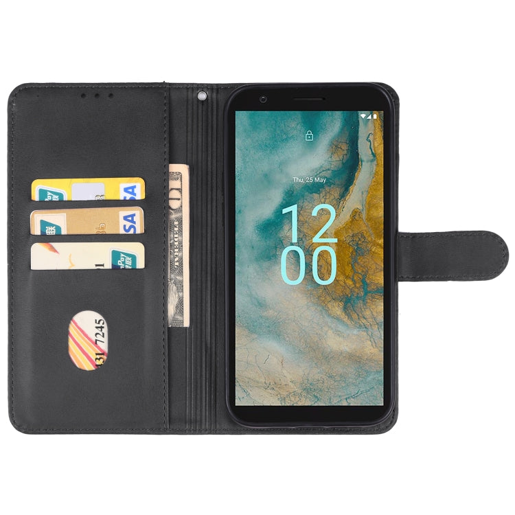 For Nokia C02 Leather Phone Case
