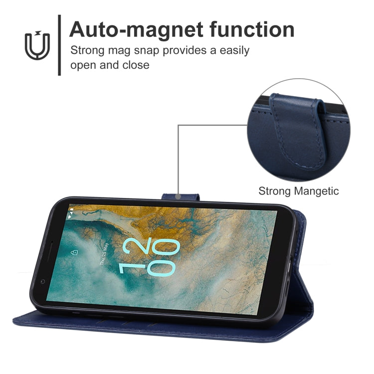 For Nokia C02 Leather Phone Case