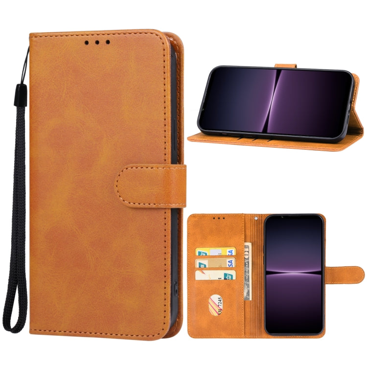 For Sony Xperia 1 V Leather Phone Case