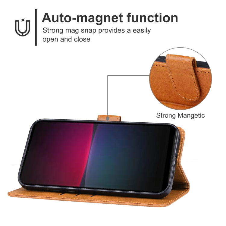 For Sony Xperia 10 V Leather Phone Case