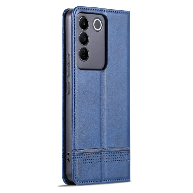 For vivo S16e AZNS Magnetic Calf Texture Flip Leather Phone Case