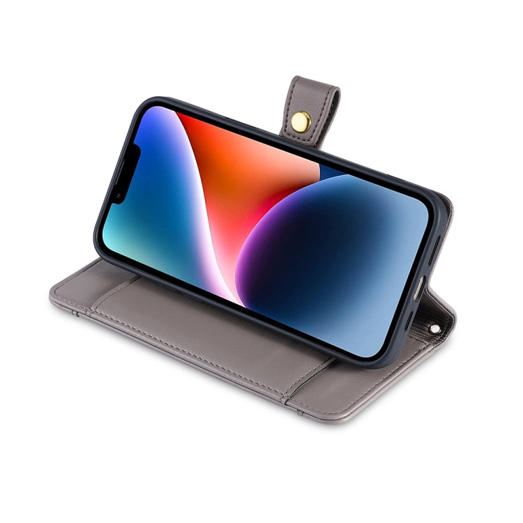 For Xiaomi Poco X5 Pro / Redmi Note 12 Pro Speed Sheep Texture Cross-body Zipper Wallet Leather Phone Case