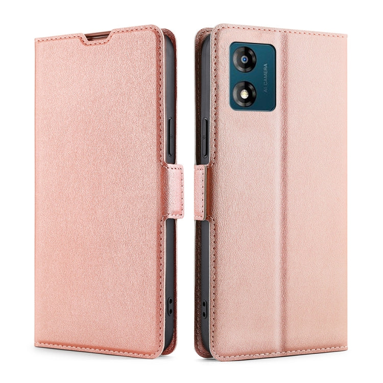 For Motorola Moto E13 4G Ultra-thin Voltage Side Buckle Horizontal Flip Leather Phone Case