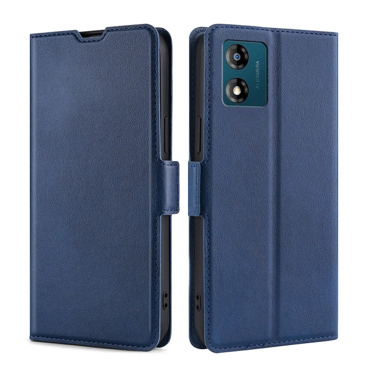 For Motorola Moto E13 4G Ultra-thin Voltage Side Buckle Horizontal Flip Leather Phone Case