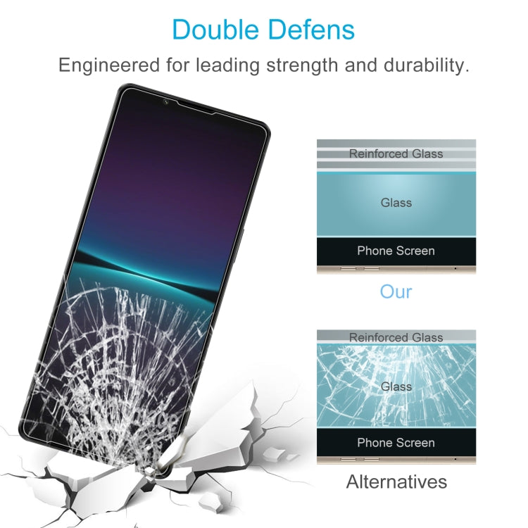 For Sony Xperia 1 V 50pcs 0.26mm 9H 2.5D Tempered Glass Film