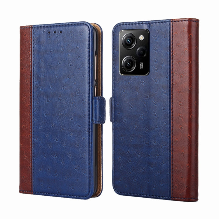 For Xiaomi Poco X5 Pro / Redmi Note 12 Pro Speed Ostrich Texture Flip Leather Phone Case
