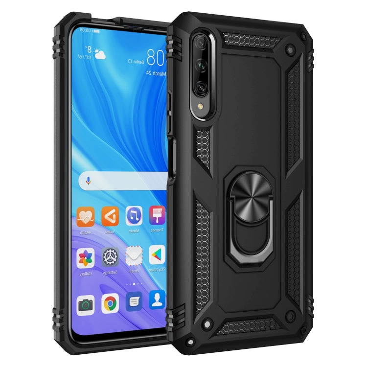 For Huawei Y9s Shockproof TPU + PC Protective Case with 360 Degree Rotating Holder