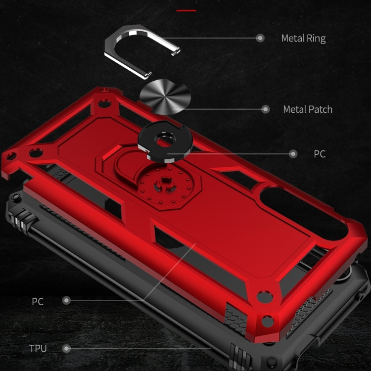 For Huawei Y9s Shockproof TPU + PC Protective Case with 360 Degree Rotating Holder