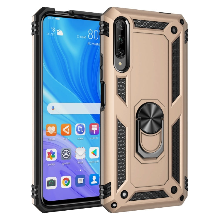 For Huawei Y9s Shockproof TPU + PC Protective Case with 360 Degree Rotating Holder