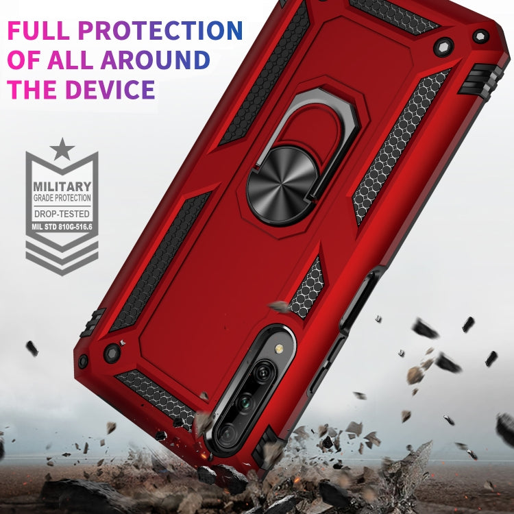 For Huawei Y9s Shockproof TPU + PC Protective Case with 360 Degree Rotating Holder
