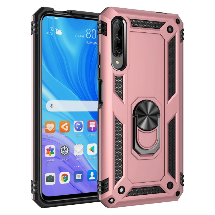 For Huawei Y9s Shockproof TPU + PC Protective Case with 360 Degree Rotating Holder