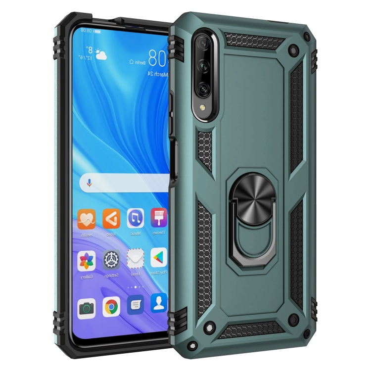 For Huawei Y9s Shockproof TPU + PC Protective Case with 360 Degree Rotating Holder