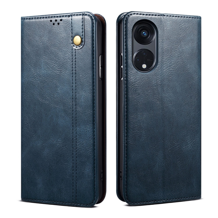 For OPPO Reno8 T 5G / A1 Pro Oil Wax Crazy Horse Texture Leather Phone Case