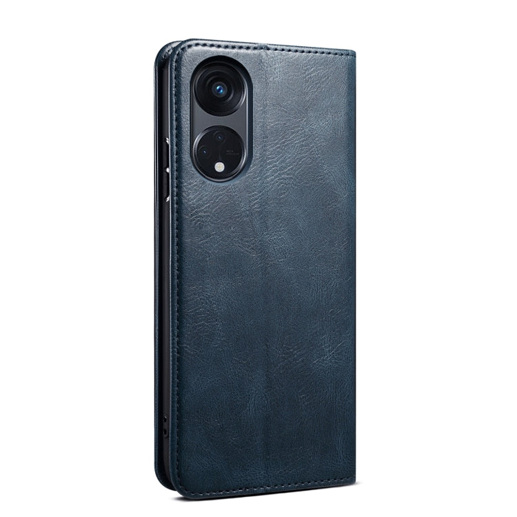 For OPPO Reno8 T 5G / A1 Pro Oil Wax Crazy Horse Texture Leather Phone Case