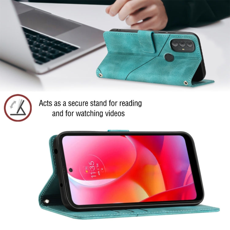 For Motorola Moto G Power 2022 Skin-feel Embossed Leather Phone Case