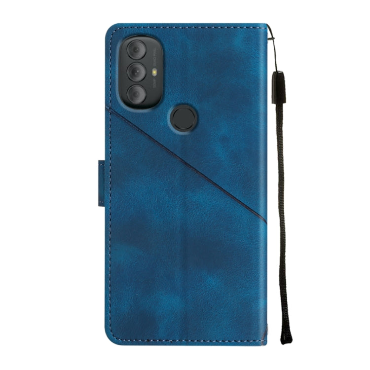For Motorola Moto G Power 2022 Skin-feel Embossed Leather Phone Case