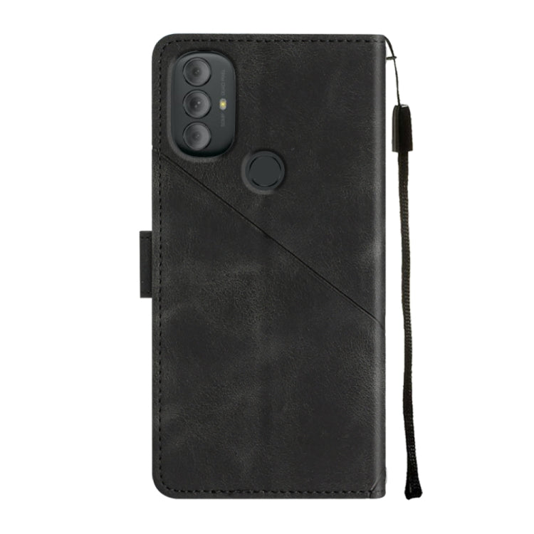 For Motorola Moto G Power 2022 Skin-feel Embossed Leather Phone Case