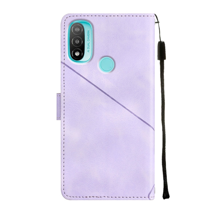 For Motorola Moto E30 / E40 / E20 Skin-feel Embossed Leather Phone Case