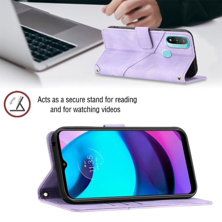 For Motorola Moto E30 / E40 / E20 Skin-feel Embossed Leather Phone Case