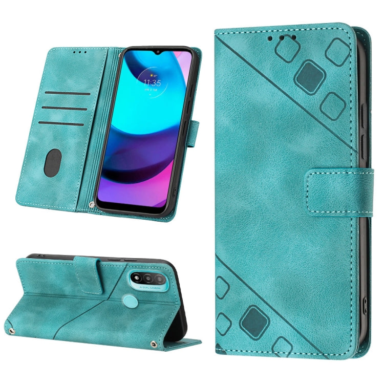 For Motorola Moto E30 / E40 / E20 Skin-feel Embossed Leather Phone Case