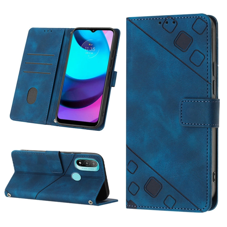 For Motorola Moto E30 / E40 / E20 Skin-feel Embossed Leather Phone Case