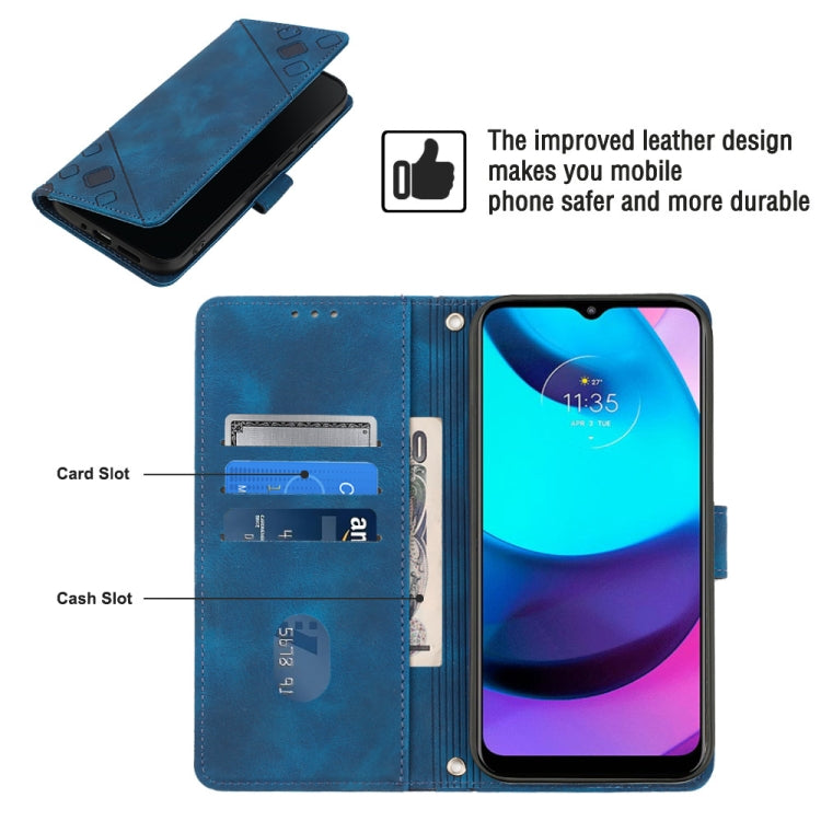 For Motorola Moto E30 / E40 / E20 Skin-feel Embossed Leather Phone Case