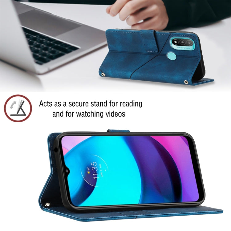 For Motorola Moto E30 / E40 / E20 Skin-feel Embossed Leather Phone Case