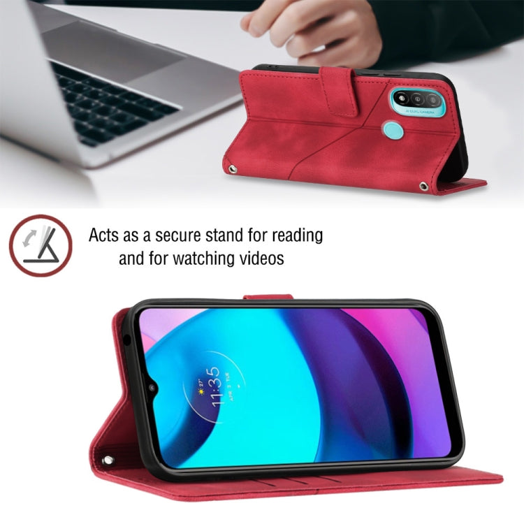 For Motorola Moto E30 / E40 / E20 Skin-feel Embossed Leather Phone Case