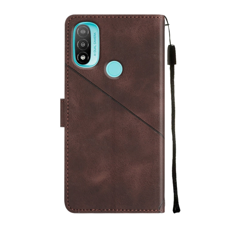 For Motorola Moto E30 / E40 / E20 Skin-feel Embossed Leather Phone Case