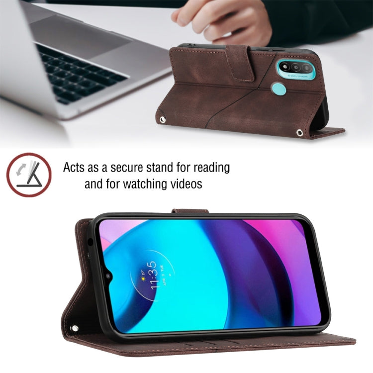 For Motorola Moto E30 / E40 / E20 Skin-feel Embossed Leather Phone Case