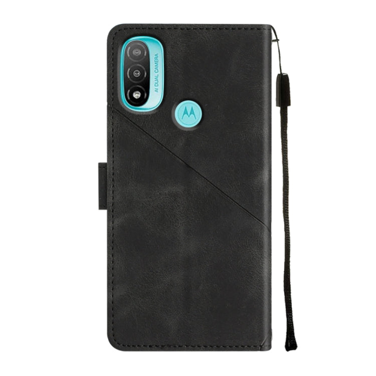 For Motorola Moto E30 / E40 / E20 Skin-feel Embossed Leather Phone Case