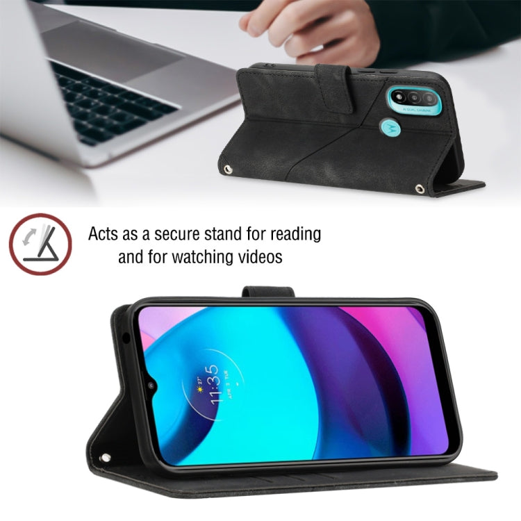 For Motorola Moto E30 / E40 / E20 Skin-feel Embossed Leather Phone Case