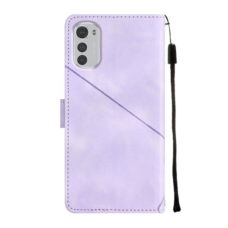 For Motorola Moto E32 4G / E32S Skin-feel Embossed Leather Phone Case