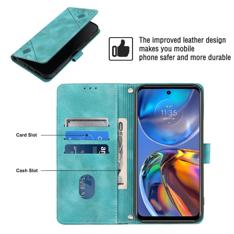 For Motorola Moto E32 4G / E32S Skin-feel Embossed Leather Phone Case