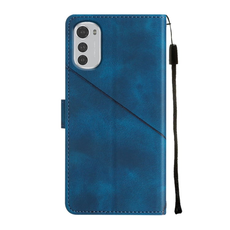 For Motorola Moto E32 4G / E32S Skin-feel Embossed Leather Phone Case